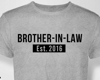 Brother-in-law gift, family, family shirt, birthday shirt, birthday gift, personalized gift, tshirt, shirt, birthday, family tree, 40s, 50s