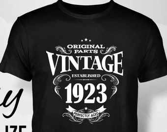 100th birthday, 100th birthday gift idea, 100th birthday gift, 100th birthday tshirt, 1923, 100th birthday, 1923, birthday, shirt, gift, tee