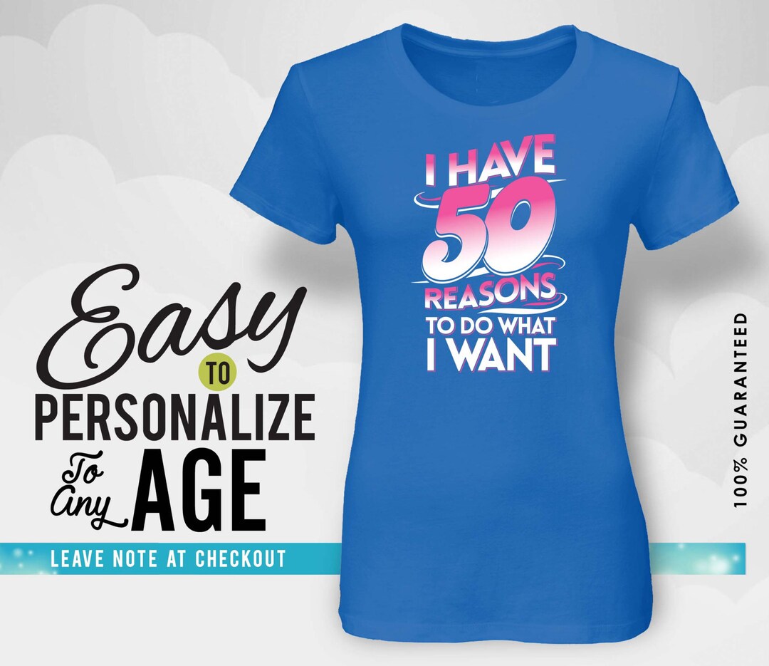 50 Reasons 50th Birthday Gift Idea 50th Birthday Gift 50th Etsy