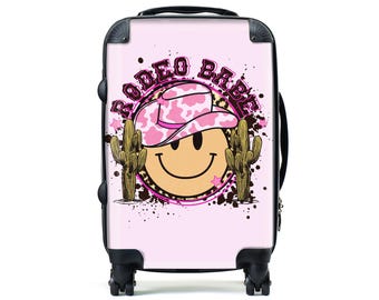 Rodeo Babe Luggage | Personalized Luggage | Carry On Luggage | Custom Suitcase | Personalized Suitcase l Travel Enthusiast I Gift I Suitcase