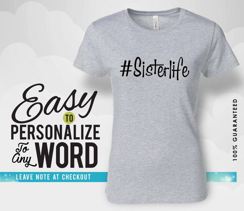 Sister Gift Sister Sister Birthday Shirt Family Shirt Etsy