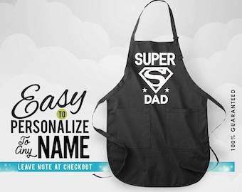 Dad, dad gift, dad apron, dad gifts, apron, custom apron, linen apron, kitchen apron, christmas gift, birthday gift, chef apron, birthday