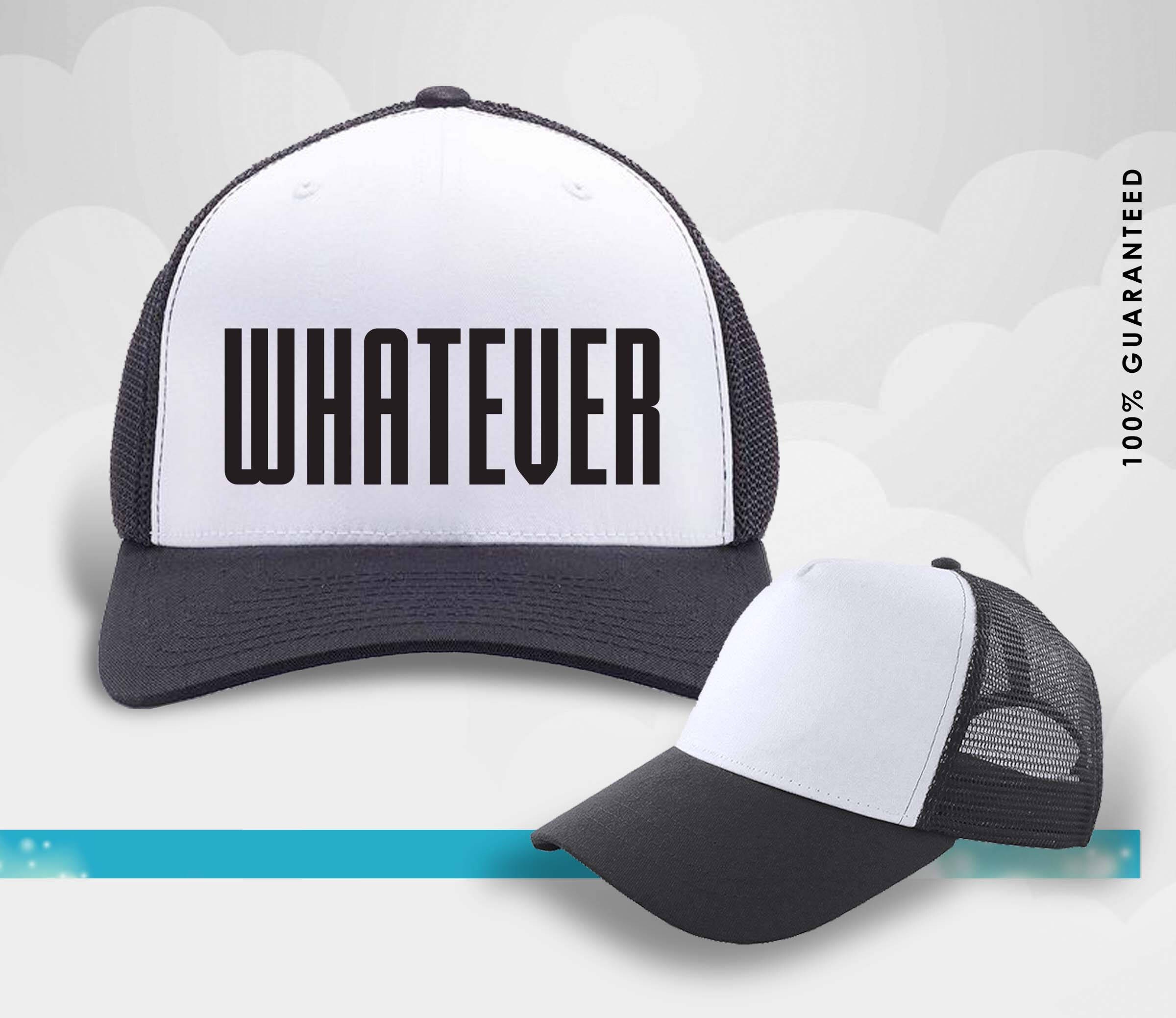 Whatever Hat Vinyl Custom Vinyl Trucker Cap Trucker Etsy Canada