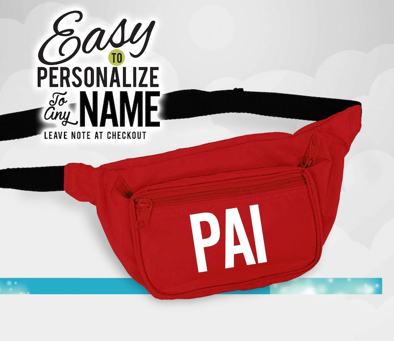 Pai love neon fanny pack neon fanny packs fanny packs personalized gift neon party family birthday birthday gift gift pai gift