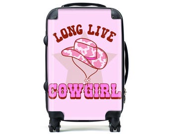 Long Live Cowgirl Luggage | Personalized Luggage | Carry On Luggage | Custom Suitcase | Personalized Suitcase l Travel Enthusiast I Suitcase