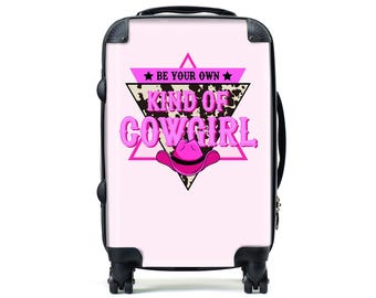 Be Your Own Kind of Cowgirl Luggage | Personalized Luggage | Carry On Luggage | Custom Suitcase | Personalized Suitcase l Travel Enthusiast