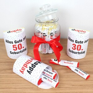 Natychmiastowe pobieranie-Duplo banderoles 40. prezent urodzinowy w ostatniej chwili szablon wydruku DIY