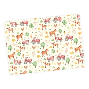 5 sheets of wrapping paper farm - 1.60€/sqm - 84.1 x 59.4 cm
