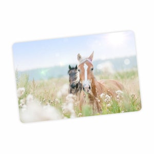 sous-main en vinyle robuste tapis de bricolage pour chevaux set de table pour enfants lavable