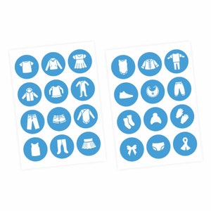 Autocollants pour meubles commander des autocollants pour vêtements blanc / bleu