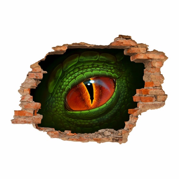 Nikima 115 Wall Decal Eye Reptile Dinosaur Hole in the - Etsy Singapore Nikima 115 Wall Decal Eye Reptile Dinosaur Hole in the - Etsy Singapore
