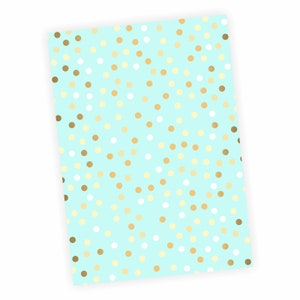Cartella A4 dots oro menta - ordina cartella