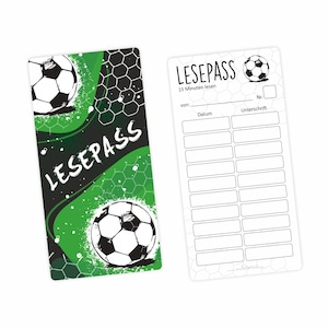 Lettura pass segnalibri calcio per esercitarsi nella lettura della scuola primaria 10 - 100 pezzi