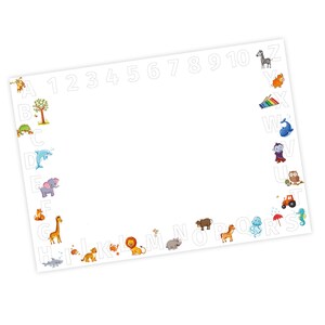 A2 Schreibtischunterlage Alphabet + Zahlen