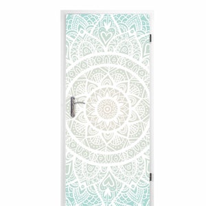 Foto porta autoadesiva - mandala 0,9 x 2 m (16,66 Euro/m2) - carta da parati per porte poster per porte pellicola adesiva pellicola decorativa