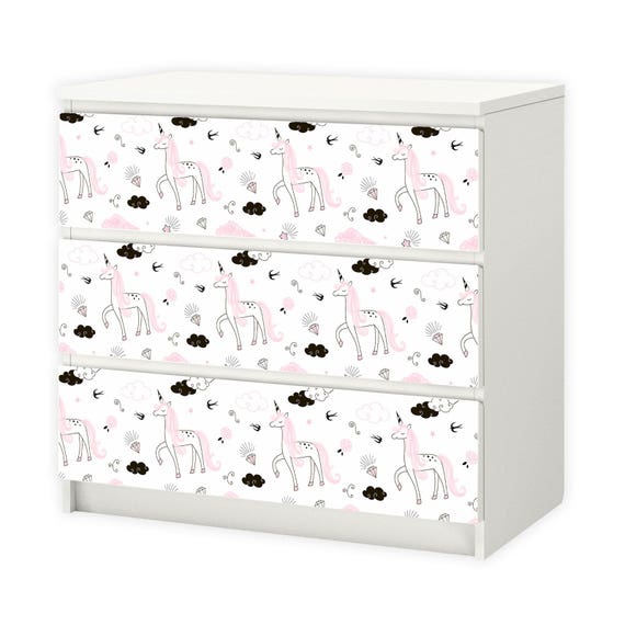 Papel adhesivo unicornios para muebles