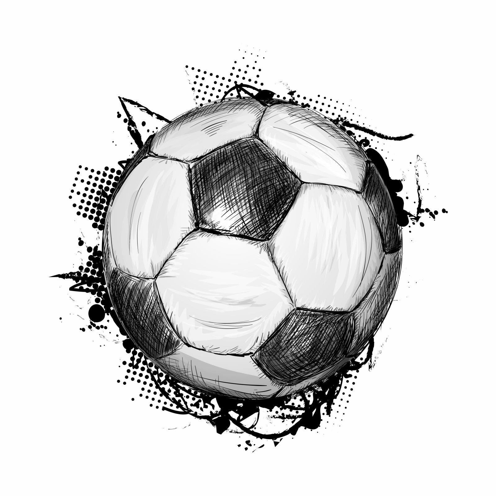 Sizes Soccer Drawing - Etsy 109 nikima Sticker Play Decal Ball Football 6 Wall Sticker