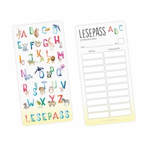 Segnalibri dell'alfabeto del passaggio di lettura per esercitarsi nella lettura della scuola primaria 10 - 100 pezzi