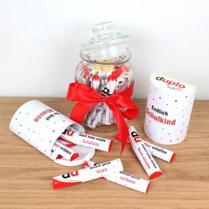 INSTANT DOWNLOAD - Duplo Finally School Child Enrollment Gift Back to School Sugar Cone Filling
