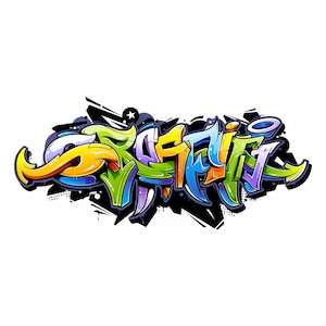 158 stickers muraux graffiti colorés - en 6 tailles - décoration murale chambre d&#39;enfant chambre de jeunesse adolescent