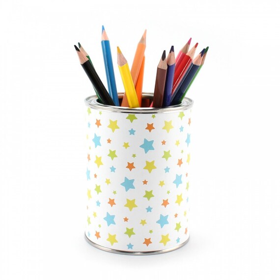 Bolígrafo estrellas de colores con 12 lápices de colores triangulares  Estuche para lápices para niños portalápices organizador de escritorio niña  niño -  México