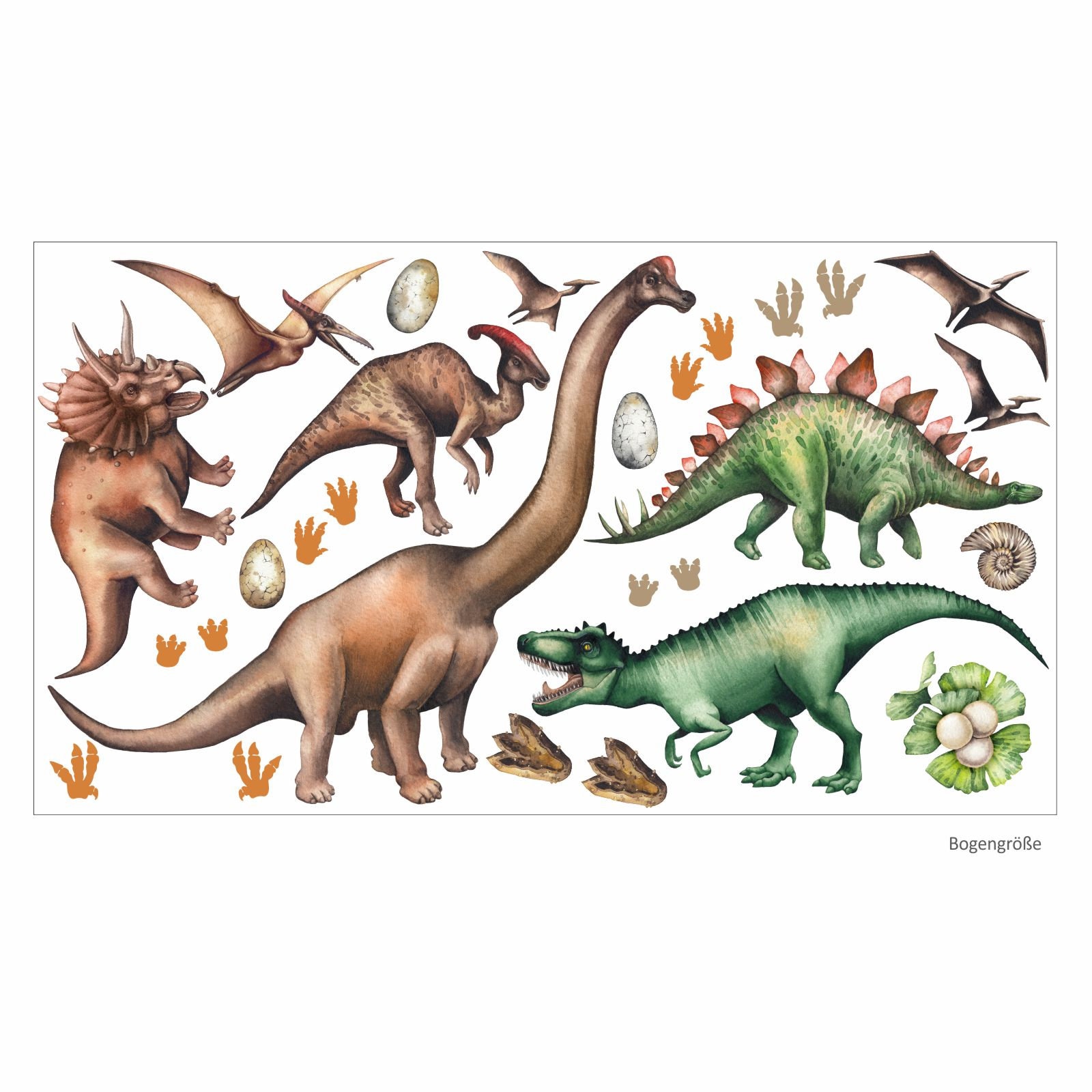167 Wall Tattoo Dinosaur T Rex Triceratops Stegosaurus In 6 Etsy