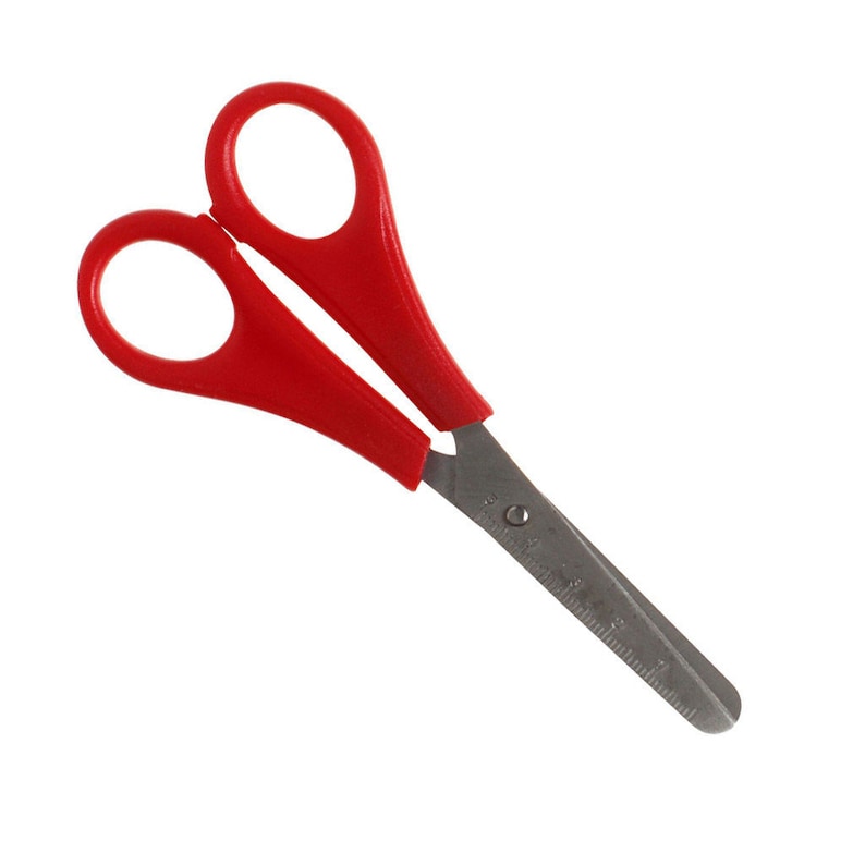 Children's Scissors for Lefthanded Rounded Tip Craft Etsy
