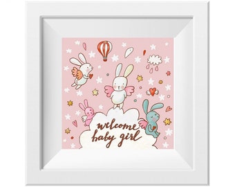 019 Kinderzimmer Bild Babygirl Poster 20 x 20 cm