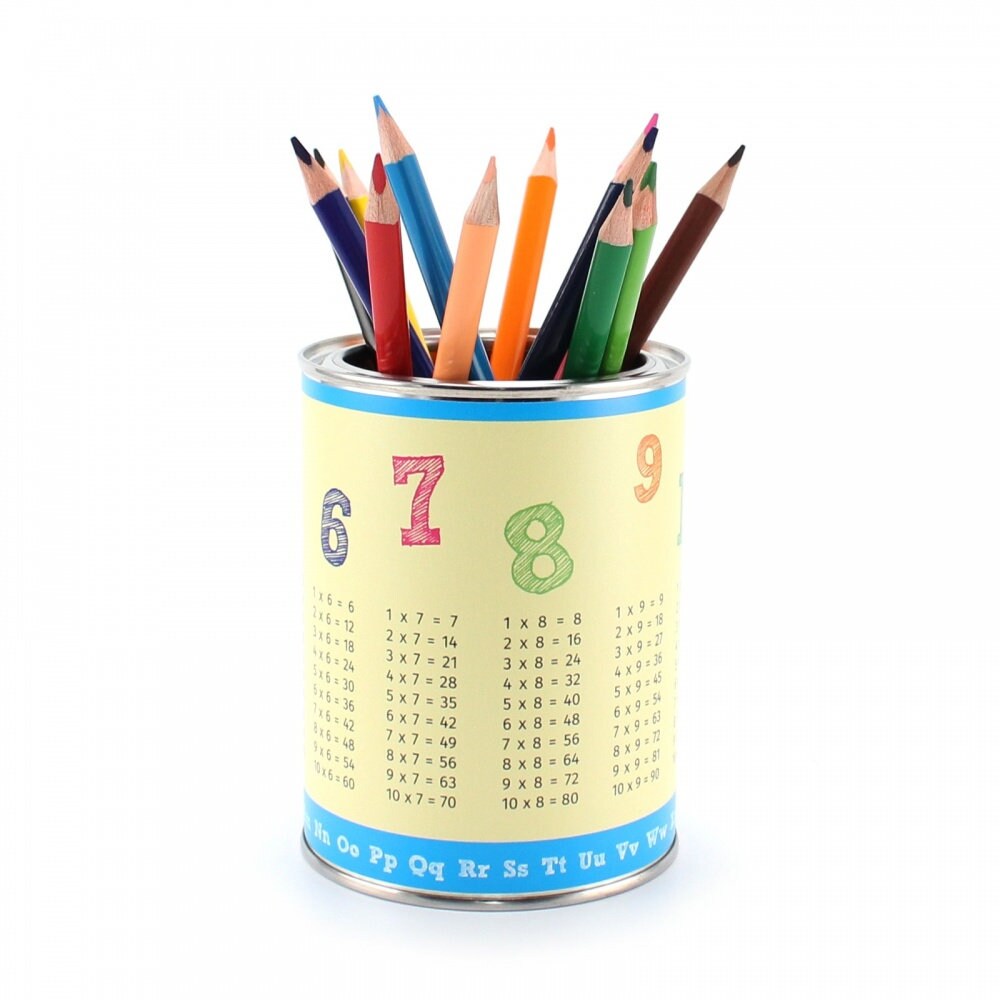 Pen cup dots turchese incluse 12 matite colorate triangolari Astuccio per  bambini portapenne organizer da scrivania ragazza ragazzo -  Italia