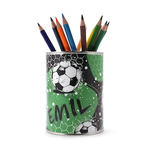Pot à crayons et stylos ballon de football