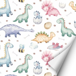 2 x 0,9 m selbstklebende Folie - Dinos  (16,66 Euro/m2) Klebefolie Dekorfolie Möbelfolie