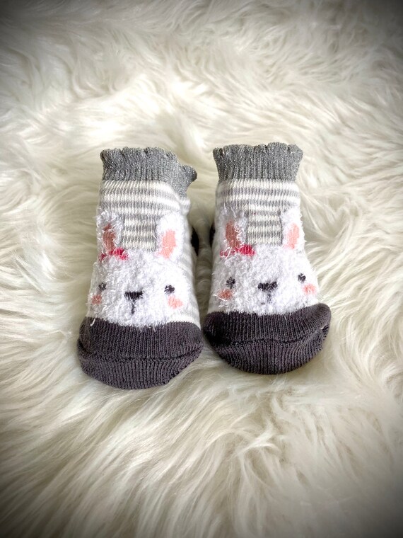 Ships Next Day Hand Knit Bunny Hat and 