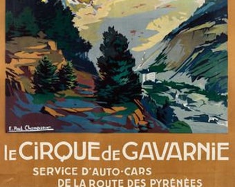 Vintage Le Cirque de Gavarnie French Pyrenees Tourism Poster Print A3