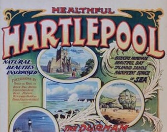 Vintage LNER Hartlepool Railway Poster A3 Print