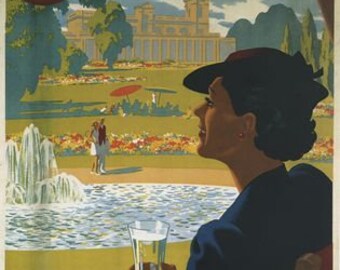 Vintage LMS Leamington Spa Railway Poster A3/A2/A1 Print
