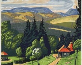 Vintage British Rail Glen Ogle Perthshire Railway Poster A4//A3//A2//A1 Print