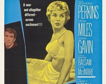 Vintage Psycho Movie Poster A3/A2/A1 Print