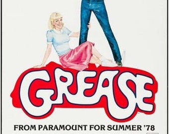 Vintage 1978 Grease Movie Poster A3 Print