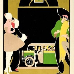 Impresión A3 del cartel publicitario del autocar del Reino Unido de la década de 1920