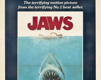 Vintage Jaws Movie Poster A3/A2/A1 Print