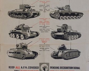 WB42 Vintage WW2 Keep Em Shooting American Tank WWII War Poster A2/A3/A4 