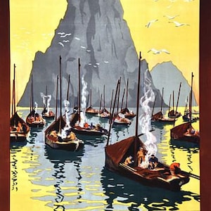 Vintage Bretagne Brittany Camaret French Tourism Poster A3 Print