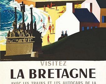 Vintage French Railways Dordogne La Roque Gageac Tourism Poster Print A3//A4