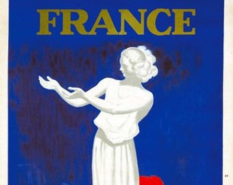 Vintage France French Tourism Poster A3 Print