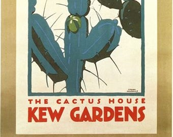 Vintage Kew Gardens Aster Time Tourism Poster A3//A4 Print