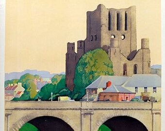 Wall Hangings Vintage LNER Kelso Railway Poster A3 Print Home Decor ...