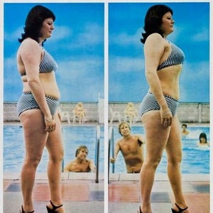 Vintage 1970's British Weightloss Advertisement Poster A3 Print