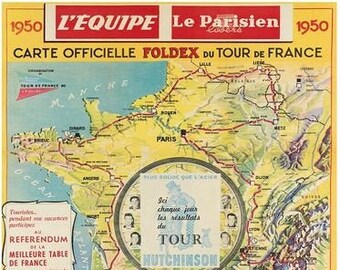 Vintage 1953 Vuelta Cataluna Spanish Cycle Race Poster Print A3//A4