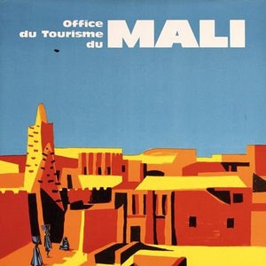Vintage Timbuktu Mali Tourism Poster A3 Print