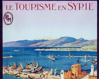 Vintage Syria Tourism Poster A3 Print